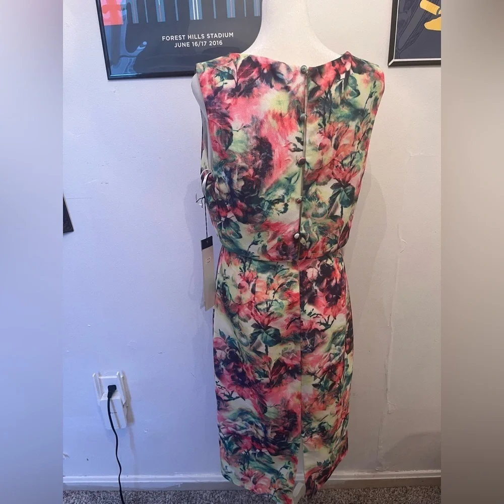 ieena for MacDuggal Size 8 Multicolored Floral Dress NWT - Picture 2 of 5